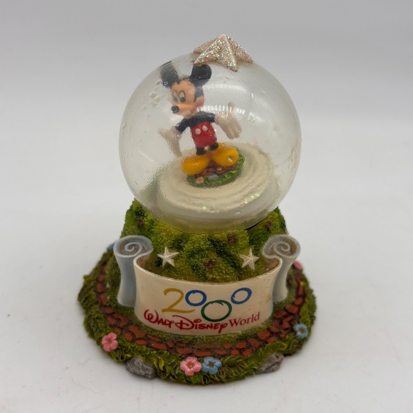 Disney Parks Walt Disney World 2000 Mickey Mouse Mini Snow Globe Missing Water - Picture 5 of 10